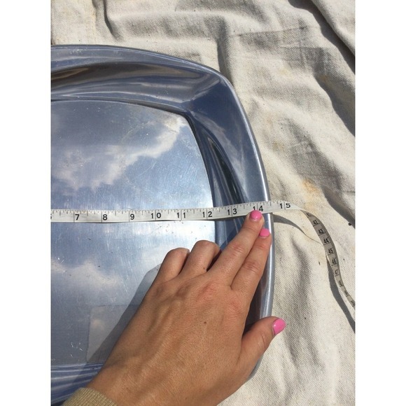 Lenox square platter serving tray silver centerpiece thanksgiving farmhouse - Picture 8 of 8